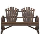 Adirondack 2-seater garden chair made from solid fir wood