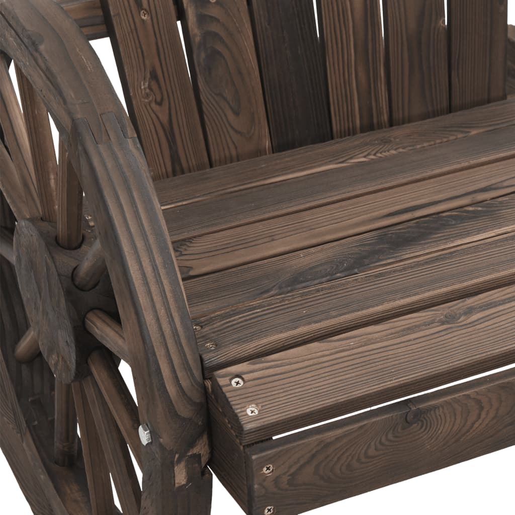 Adirondack 2-seater garden chair made from solid fir wood