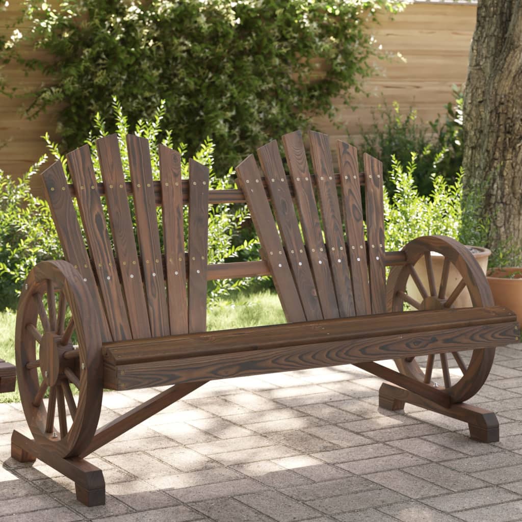 Adirondack 2-seater garden chair made from solid fir wood