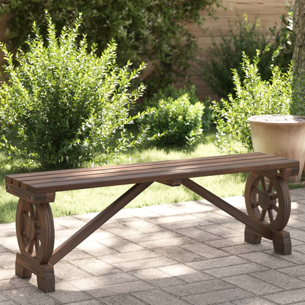 Banc de jardin 115 cm bois de sapin massif