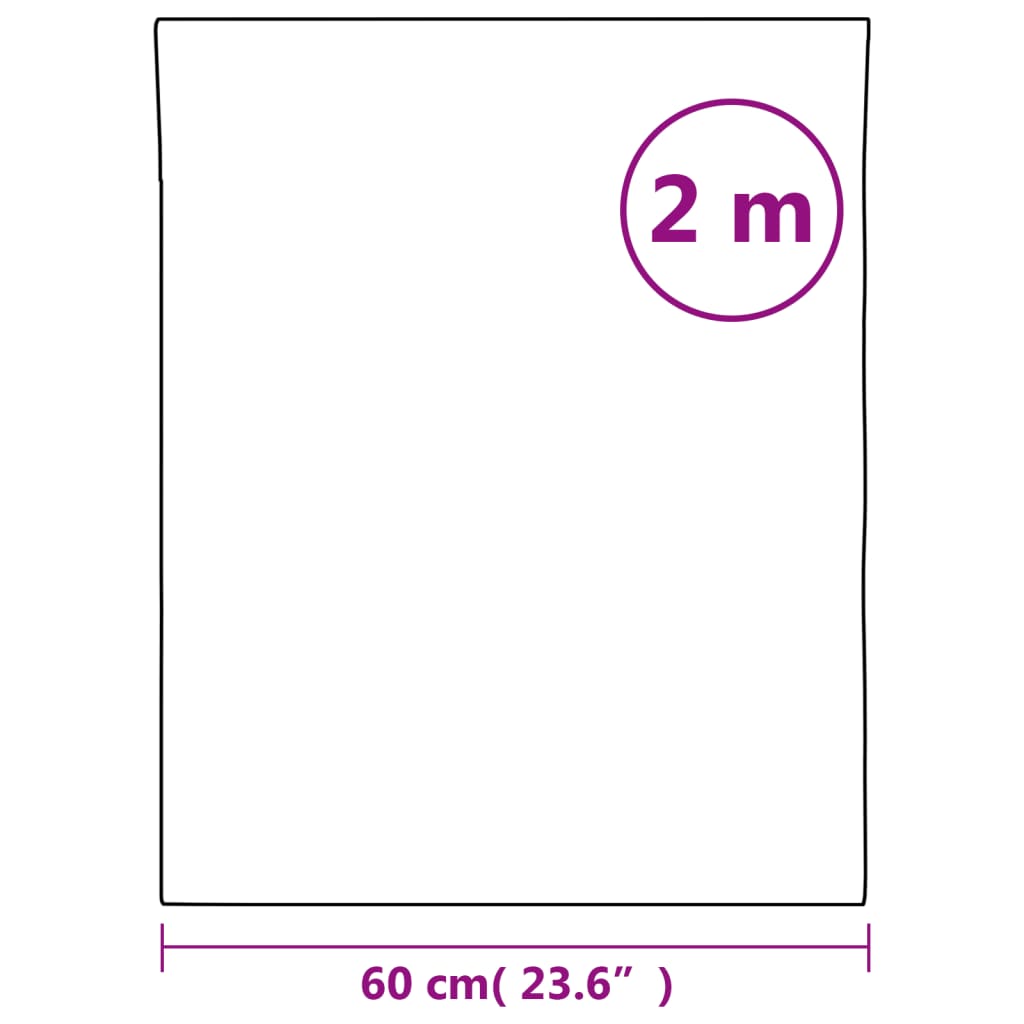 Films de miroir 2 pcs auto-adhésive 60x200 cm PET