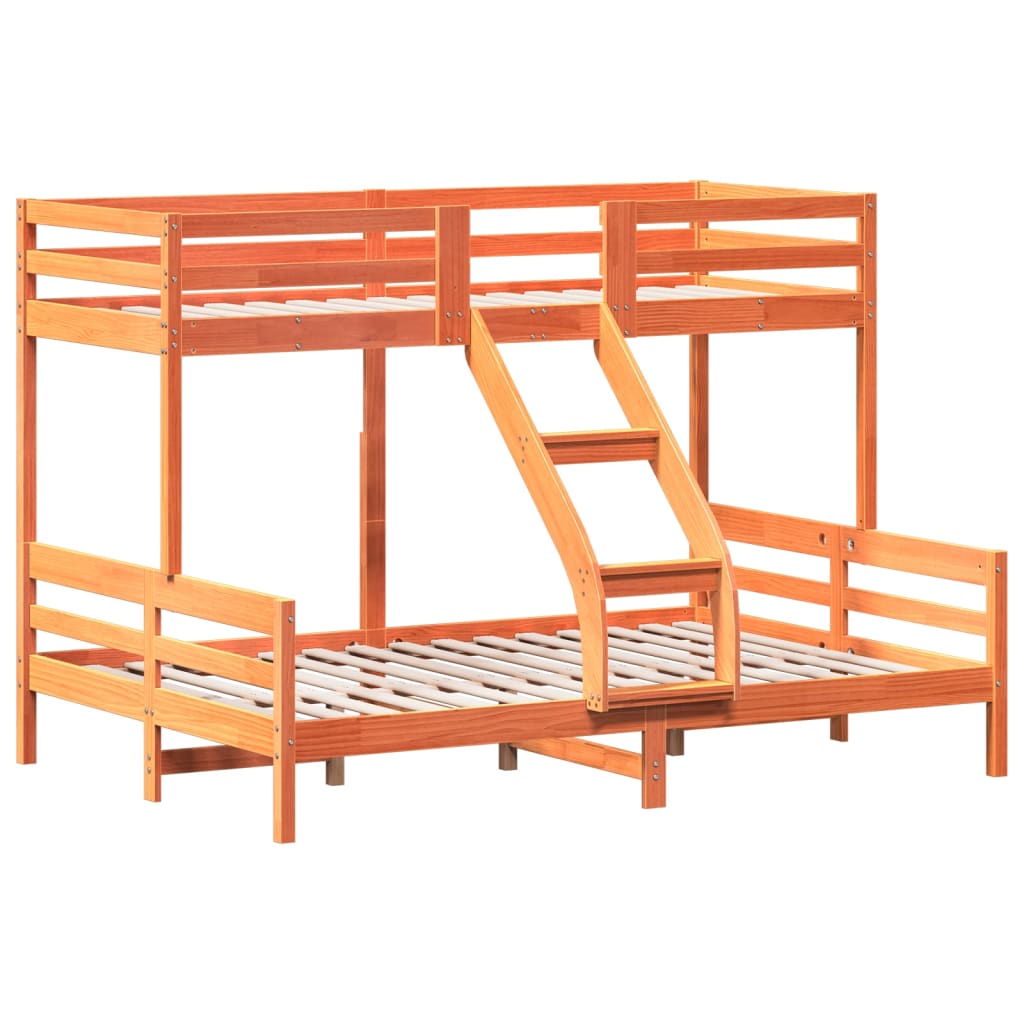 Bunk bed without mattress 80x200/140x200 cm solid wood