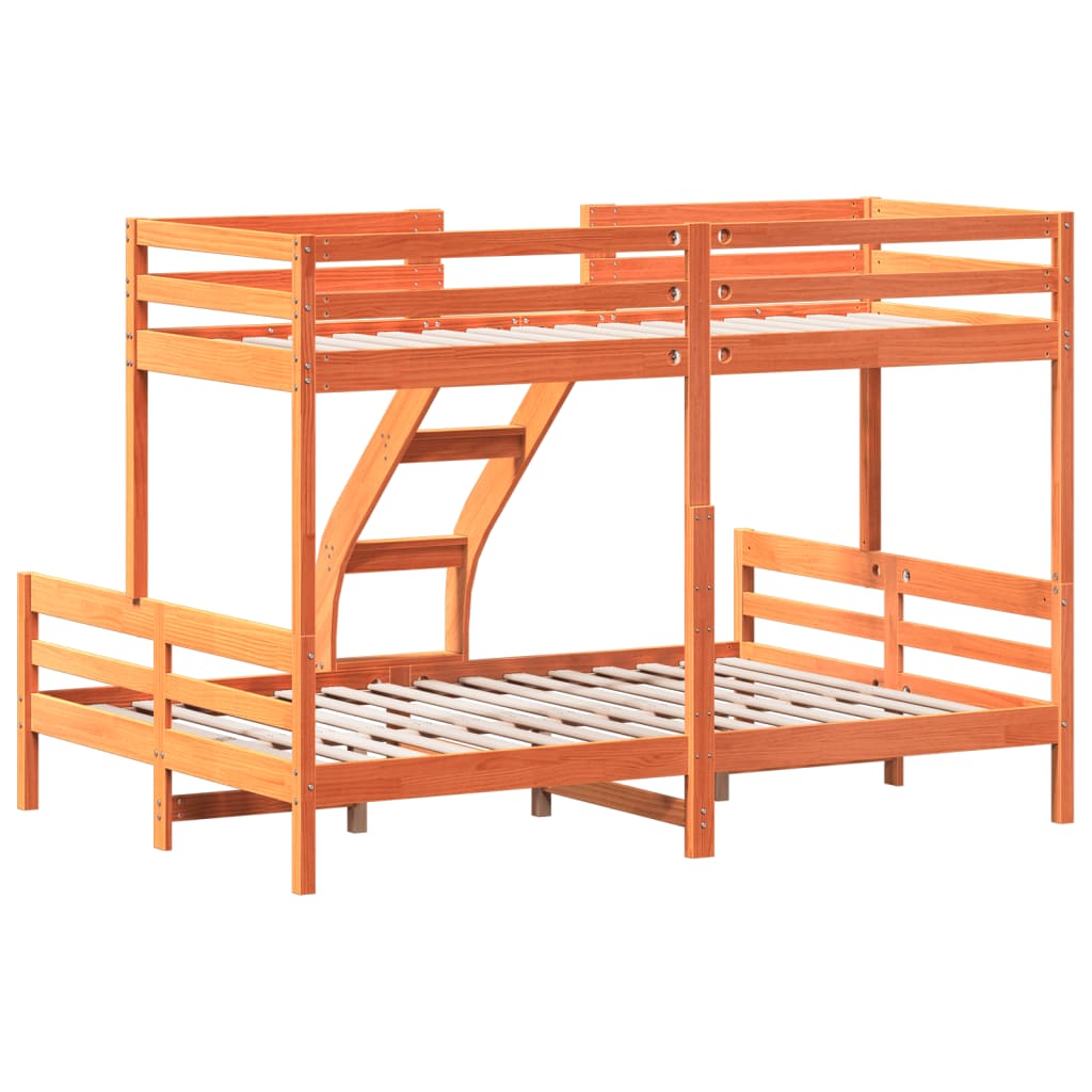 Bunk bed without mattress 80x200/140x200 cm solid wood