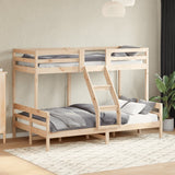 Lit superposé sans matelas 90x200/120x200 cm bois massif