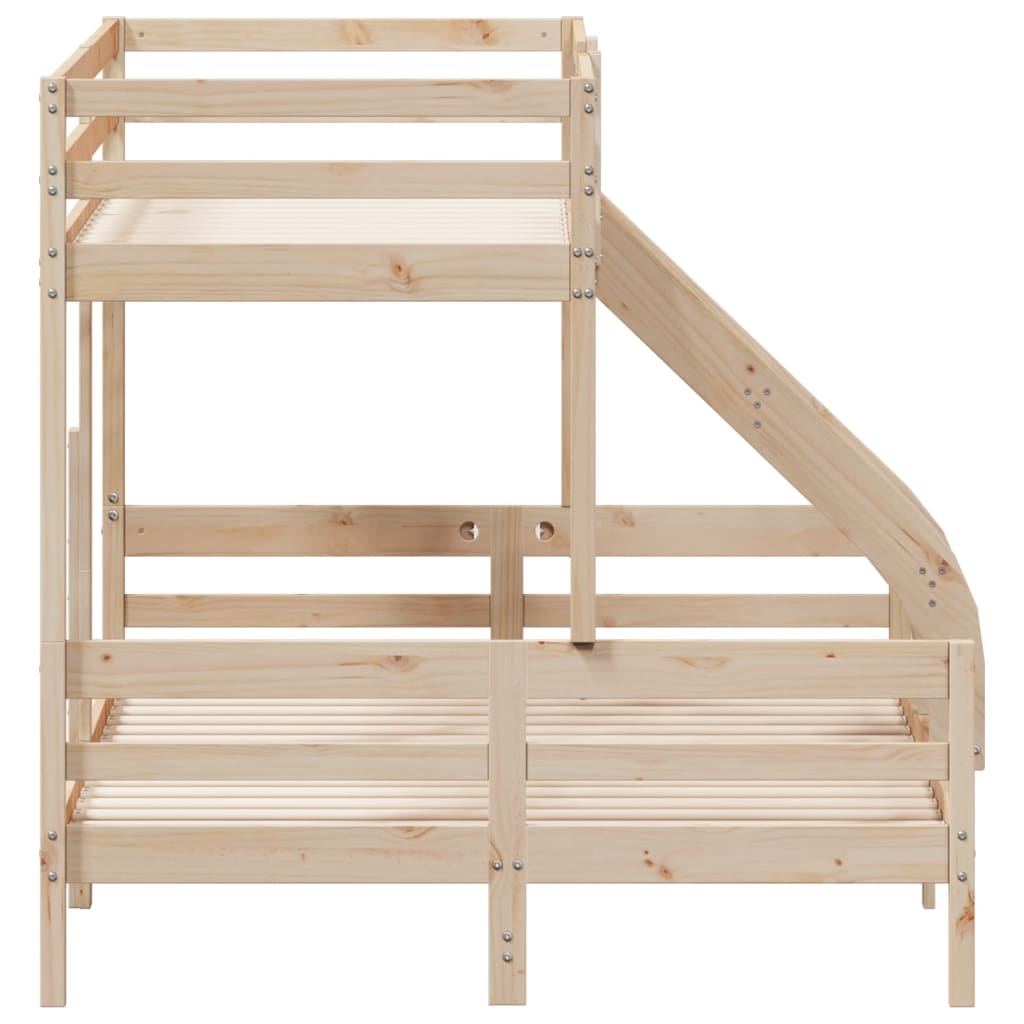 Lit superposé sans matelas 90x200/140x200 cm bois massif