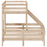 Bunk bed without mattress 90x200/140x200 cm solid wood