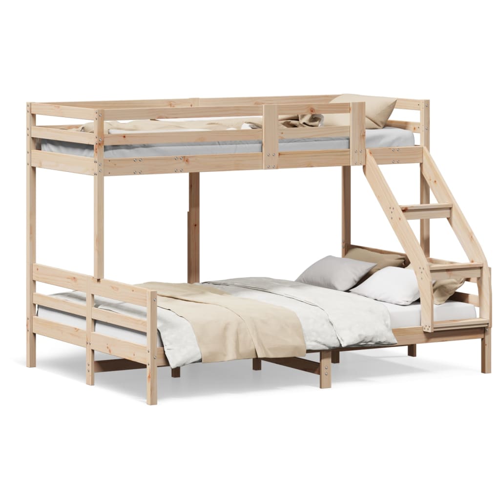 Bunk bed without mattress 80x200/140x200 cm solid wood