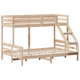 Bunk bed without mattress 80x200/140x200 cm solid wood