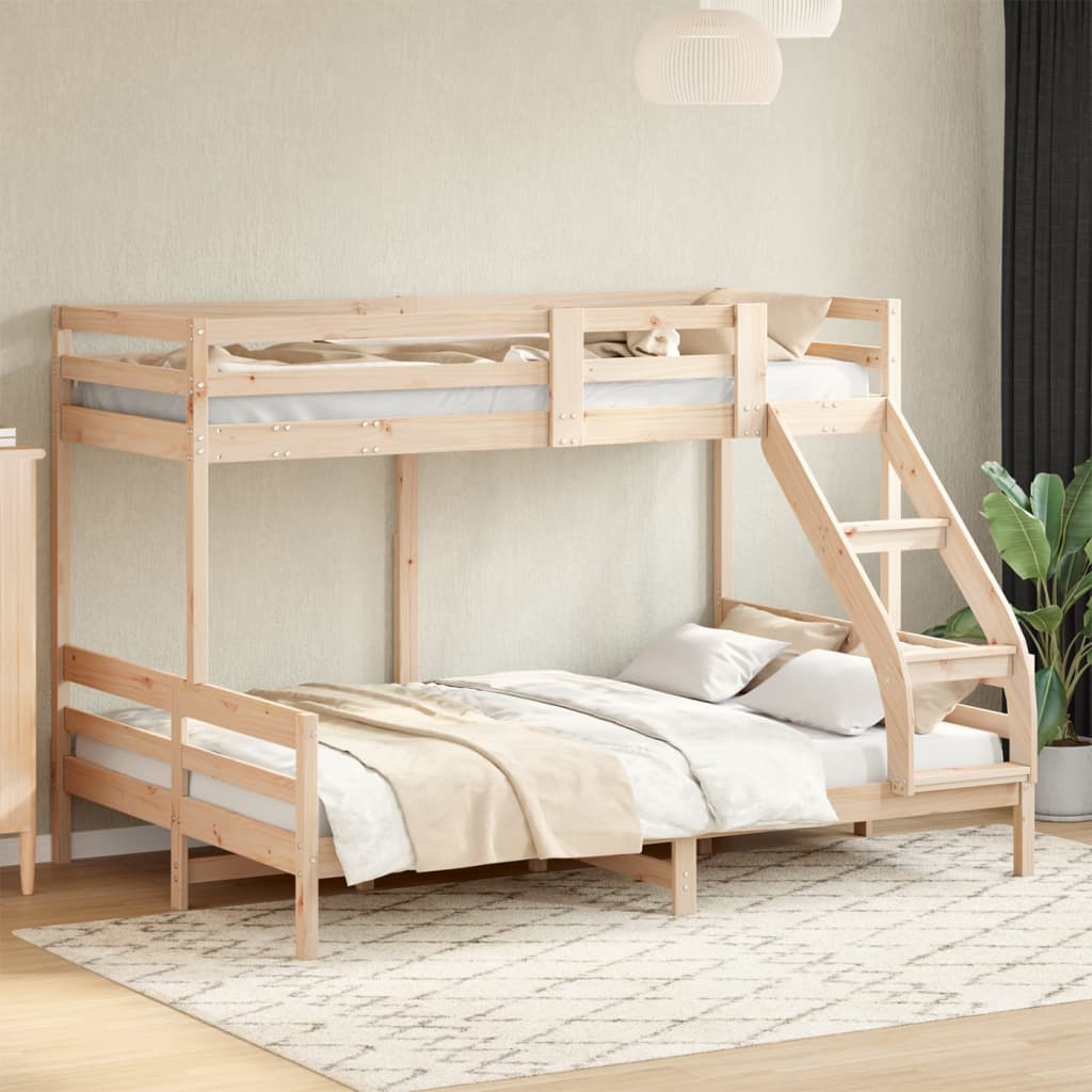 Bunk bed without mattress 80x200/140x200 cm solid wood