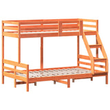 Lit superposé sans matelas 90x200/120x200 cm bois massif