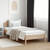 Bed frame without mattress 100x200 cm solid pine wood