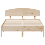 Cadre de lit sans matelas 135x190 cm bois de pin massif