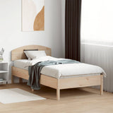 Cadre de lit sans matelas 75x190 cm bois de pin massif