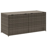 Grey garden storage box 283L woven resin