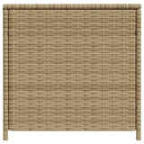 Boîte de rangement de jardin mélange beige 469L résine tressée