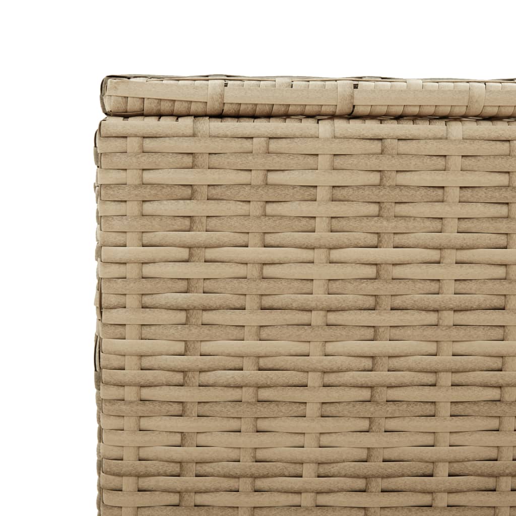 Garden storage box beige mix 469L resin wicker