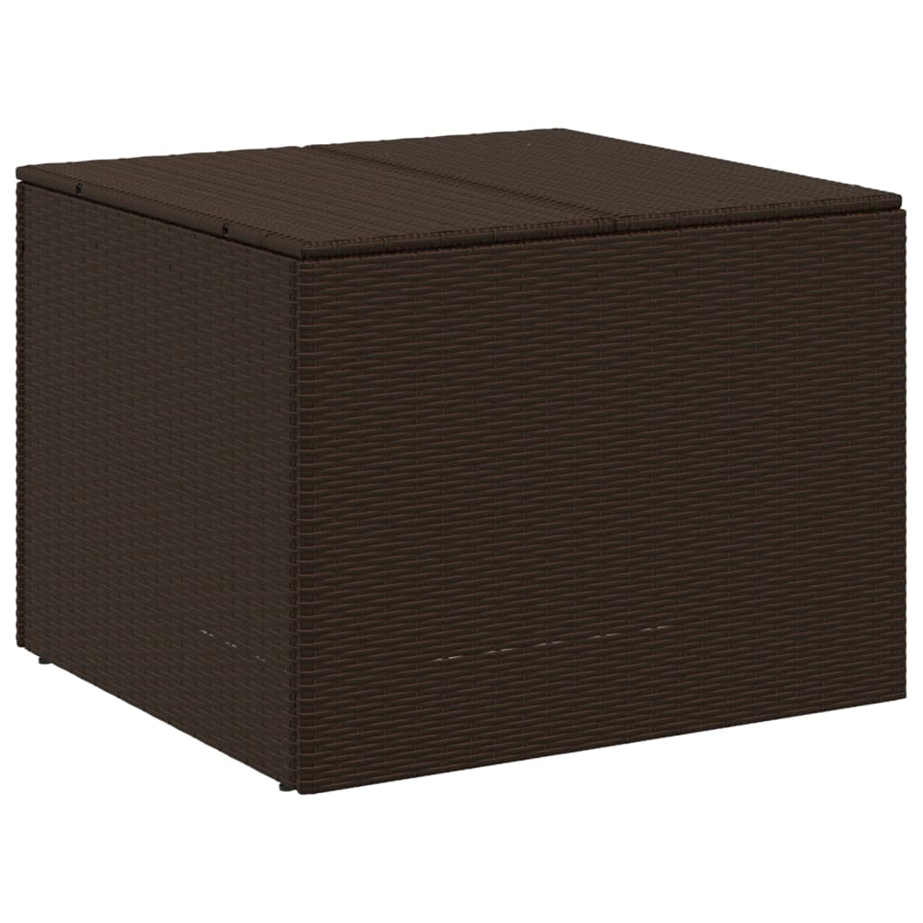 Brown garden storage box 291L woven resin