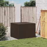 Brown garden storage box 291L woven resin