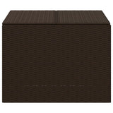 Brown garden storage box 291L woven resin