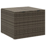 Grey garden storage box 291L woven resin