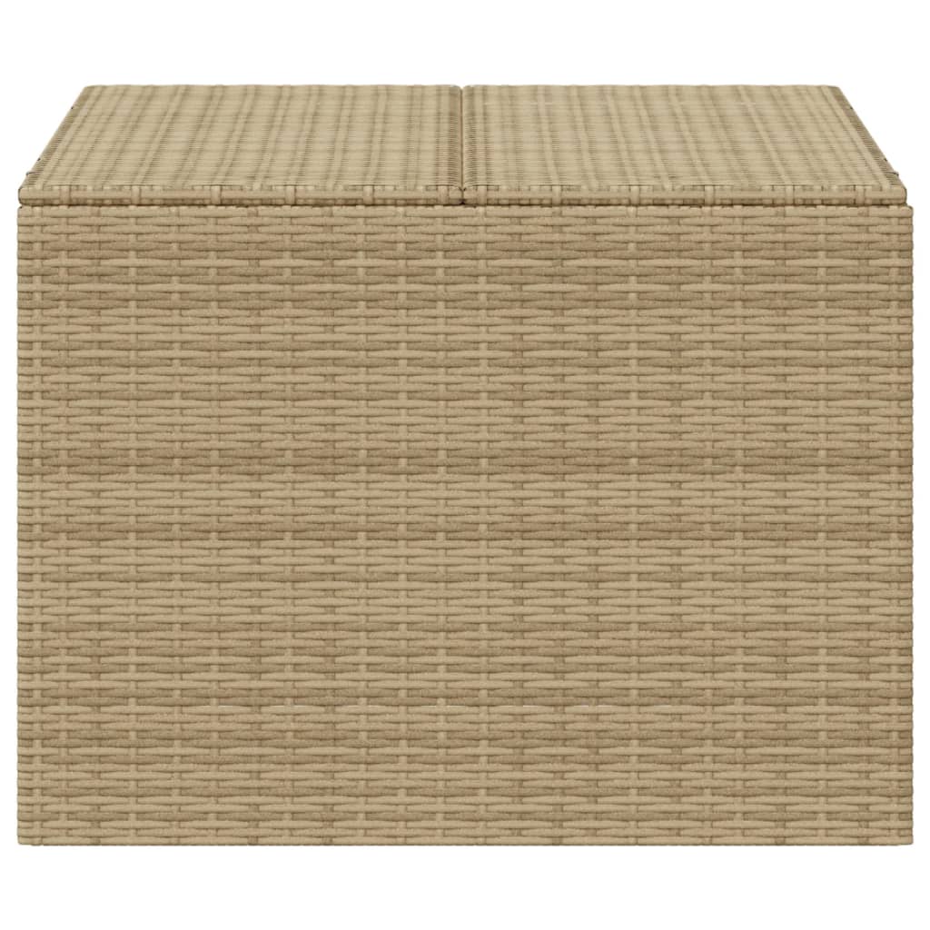 Garten-Aufbewahrungsbox, Beige-Mix, 291L, geflochtenes Harz