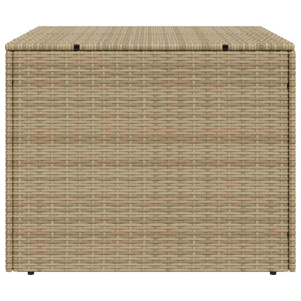 Garten-Aufbewahrungsbox, Beige-Mix, 291L, geflochtenes Harz