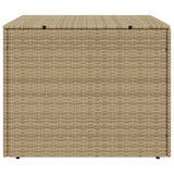 Garten-Aufbewahrungsbox, Beige-Mix, 291L, geflochtenes Harz