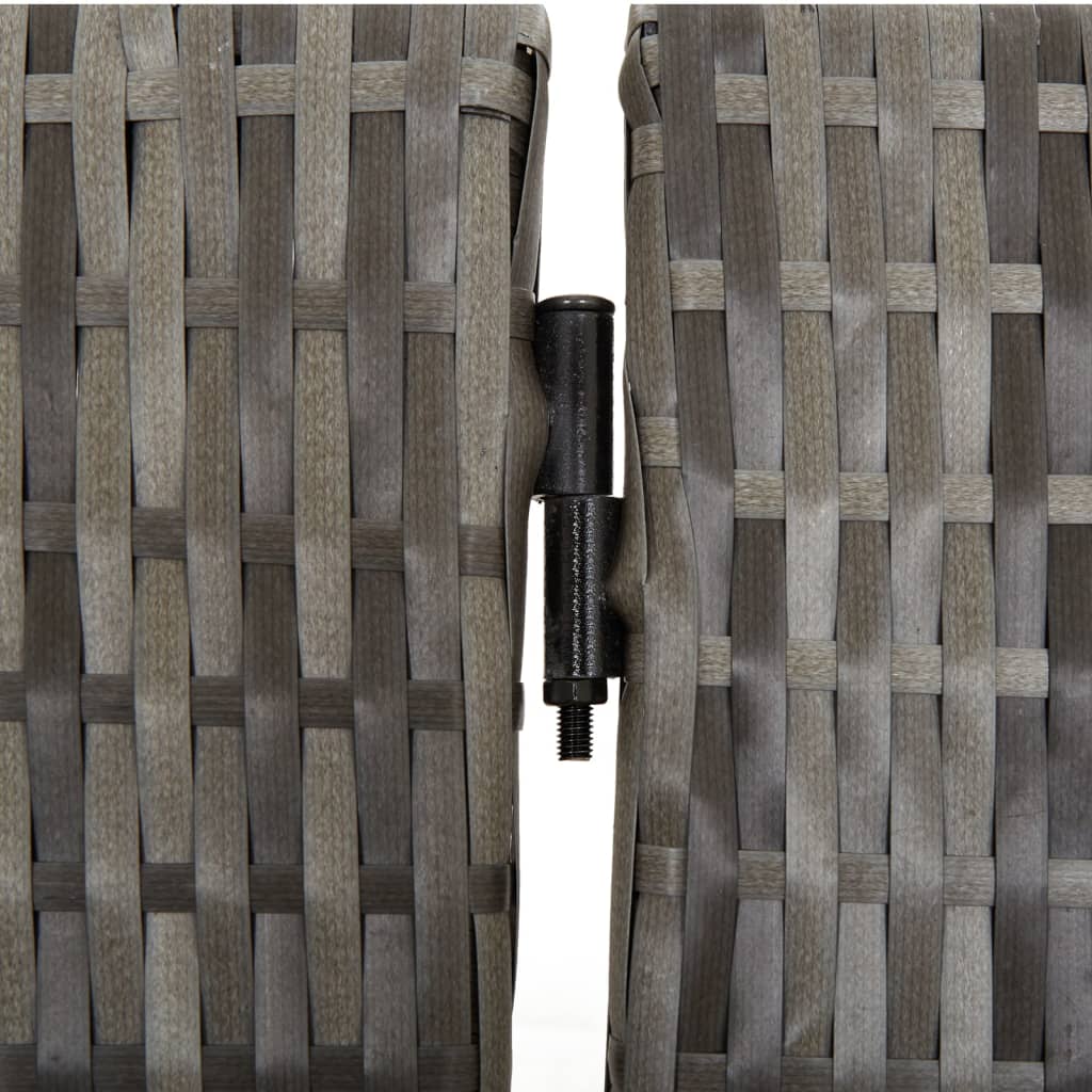 5-panel gray resin woven partition wall