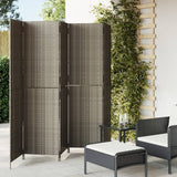 5-panel gray resin woven partition wall