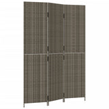 3-panel gray resin woven partition wall