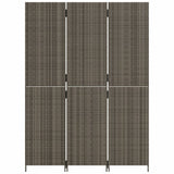 3-panel gray resin woven partition wall