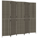 5-panel gray resin woven partition wall