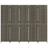 5-panel gray resin woven partition wall