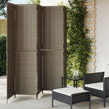 5-panel gray resin woven partition wall