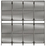 4-panel gray resin woven partition wall