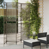 4-panel gray resin woven partition wall