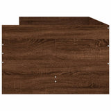 Cadre de lit sans matelas chêne marron 75x190 cm