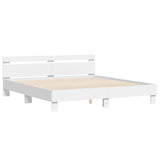 Bed frame without mattress white 200x200 cm