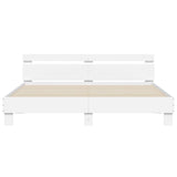 Bed frame without mattress white 200x200 cm