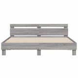 Cadre de lit sans matelas sonoma gris 160x200 cm