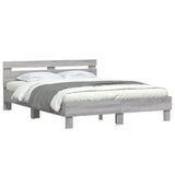 Cadre de lit sans matelas sonoma gris 150x200 cm