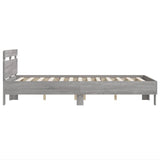 Cadre de lit sans matelas sonoma gris 120x200 cm