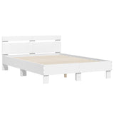 Cadre de lit sans matelas blanc 120x190 cm