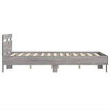 Cadre de lit sans matelas sonoma gris 120x190 cm