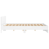 Bed frame without mattress white 200x200 cm