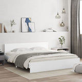 Bed frame without mattress white 200x200 cm