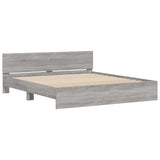 Cadre de lit sans matelas sonoma gris 180x200 cm