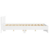 Cadre de lit sans matelas blanc 150x200 cm