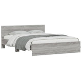 Cadre de lit sans matelas sonoma gris 150x200 cm