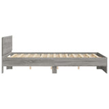 Cadre de lit sans matelas sonoma gris 150x200 cm